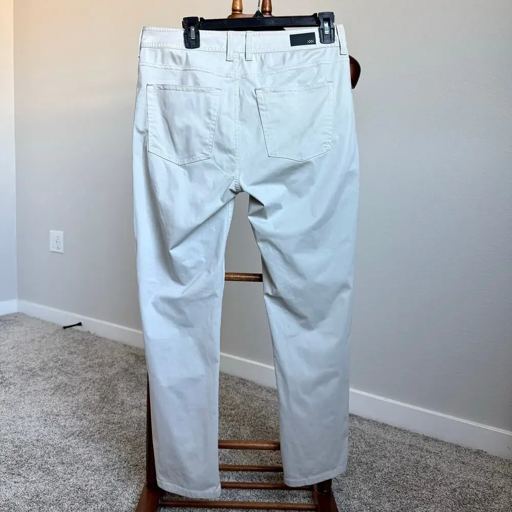 Rhone Commuter Pants Men 31 Gray Slim Straight Performance Stretch 5 Pocket Golf